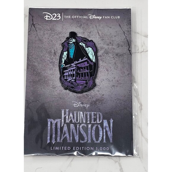 D23 Disney 2023 Hatbox Ghost Haunted Mansion Pin LE 1000 - Picture 1 of 3